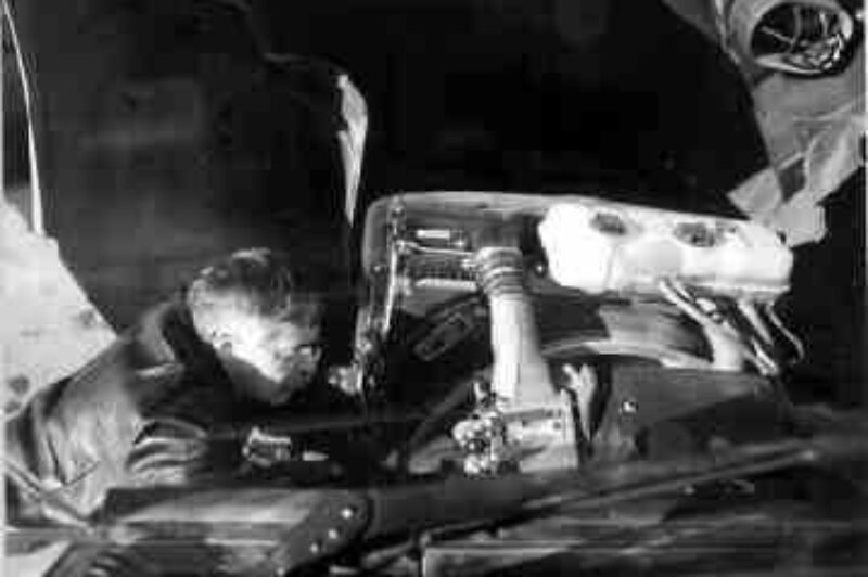 VISUALLY PLEASING: Bison o/o Ross Wishart performs his visual inspection.