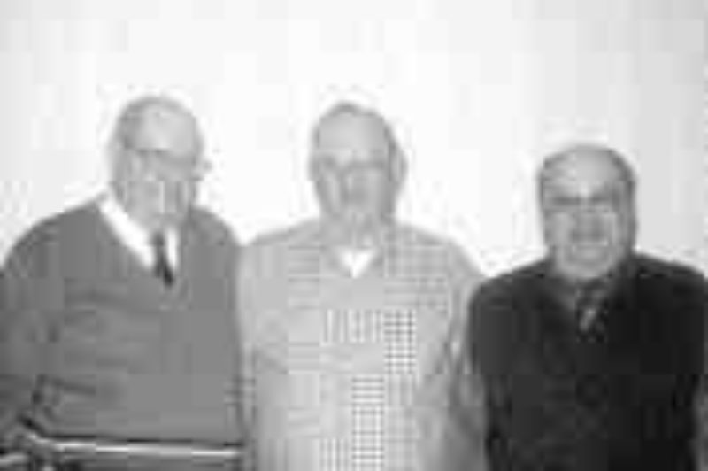 SAFE TRIO: Drivers Stewart Blair, Ralph Sayeau and John Guy Lebrun.