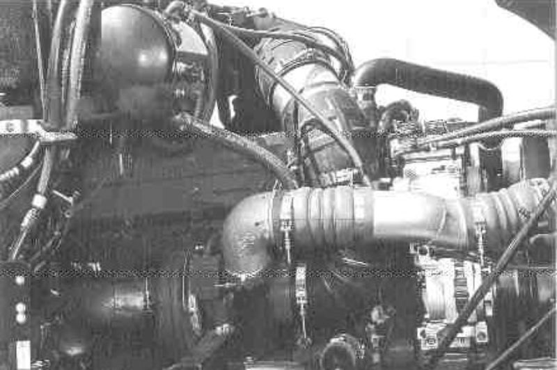 HOW IT'S PLUMBED: Seen here is Cummins' answer to the EPA. A: The start of the EGR equipment. B: The variable geometry turbo and control valve.