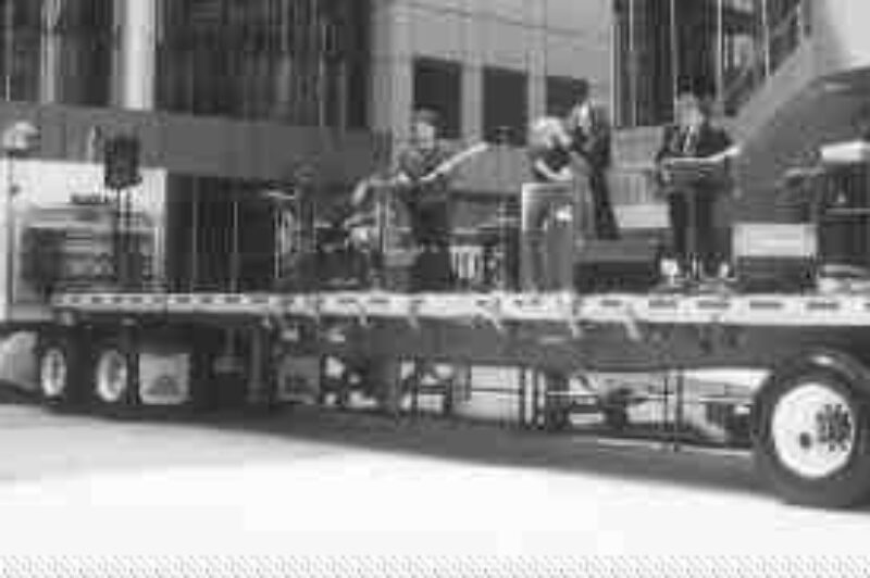 JAMMIN': Masquerade kicks of the search for a Canadian trucking hero.