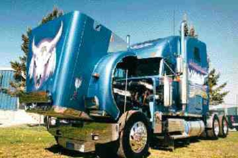 AWESOME TWOSOME: The Tooles keep the Droh-owned truck in tip-top shape, even when they're not in a show.