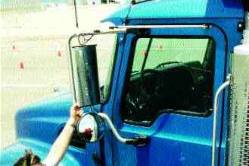 SNAP TO IT: Breakaway mirrors help Mack's new Granites minimize downtime, while earning their keep.