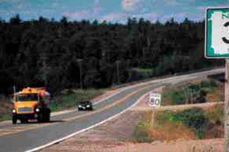 NO WARNING: Truckers would better notice a sign on the highway.