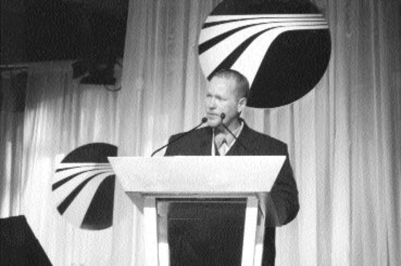 EMOTIONAL: Martin Baumber reflects on receiving the 2002 Canadian Truck Hero Award.Photo by Dean Askin