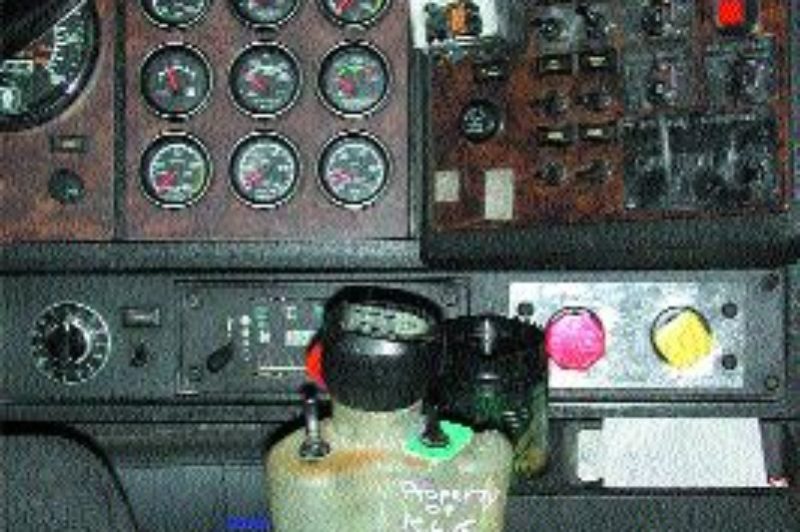 SAFETY: This rough prototype demonstrates how Crough's invention works.