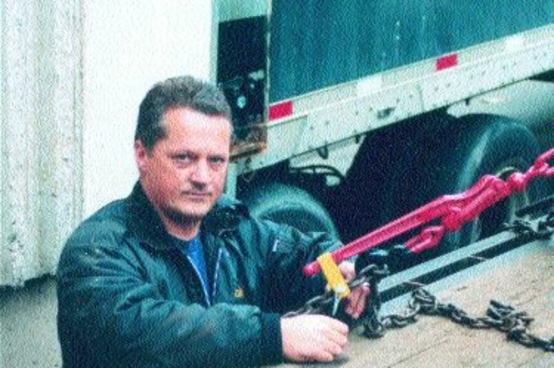 SAFETY FIRST: Joe McDaid created a safety locking device for load binders which gives drivers more confidence hauling their loads. Photo by Katy de Vries
