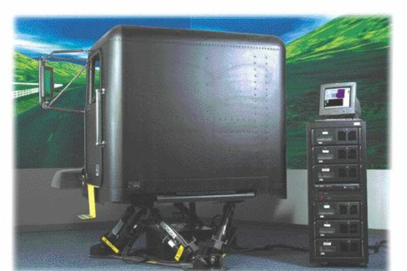 VIRTUAL RIDE: The simulator provides a realistic driving experience so drivers can hone their skills.