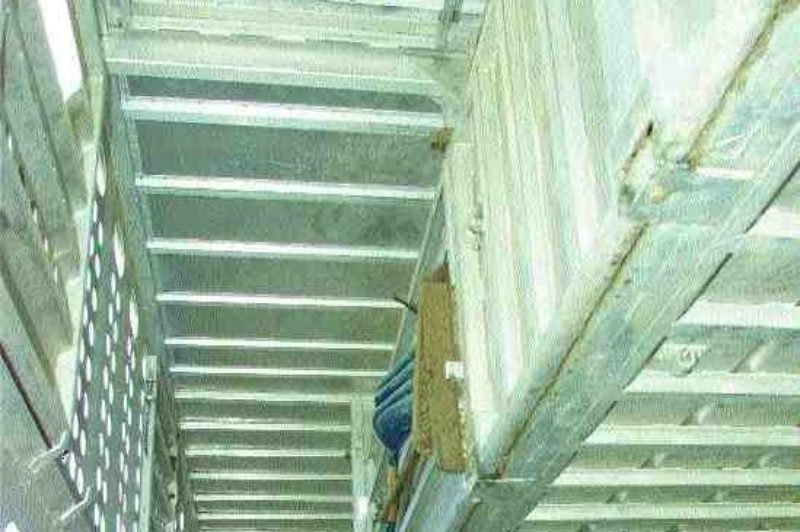 HANGING ON: Livestock trucker Mark Wendorff, pictured with daughter, Shyan and son Casee.Photo reprinted with permission from The Calgary Herald