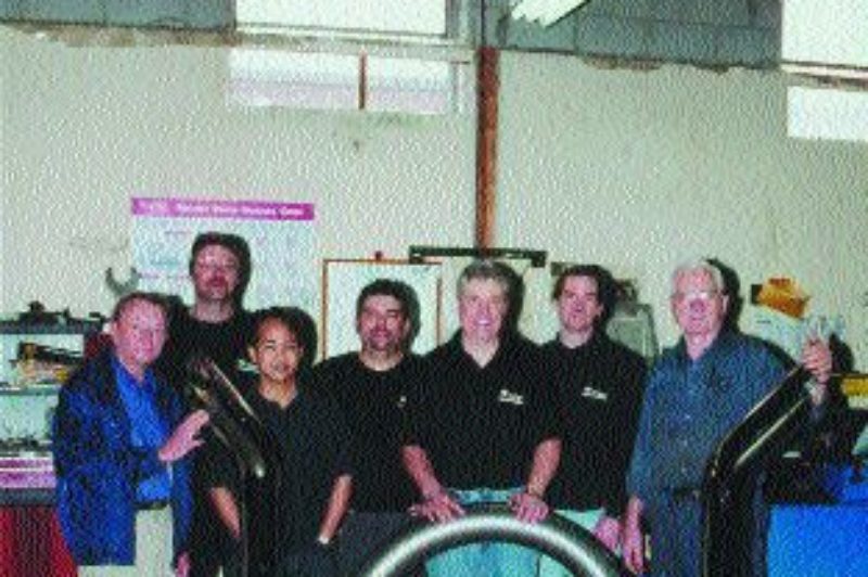 TEAMWORK: The employees of Star Exhaust Systems.