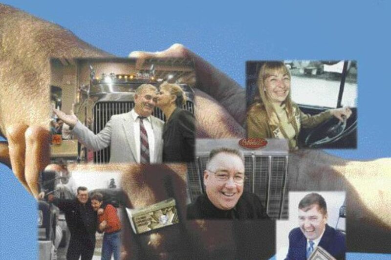 WINNER'S CIRCLE: (Clockwise from top left) George Blackburn and wife, Esther Winder, Gene Gauthier, Wayne Kelly and Doug Gibson and son, are among those who've earned the prestigious O/O of the Year award.