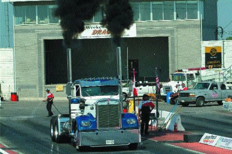 VROOOM: This Brian Kurtz truck, a '68 Kenworth, had a 16.40 second blast down the quarter mile. Photo by Fastpixs.com Digital Media