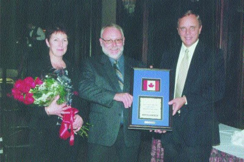 AWARD WINNER: Driver Georges Leblanc (centre) has 33 years of experience.