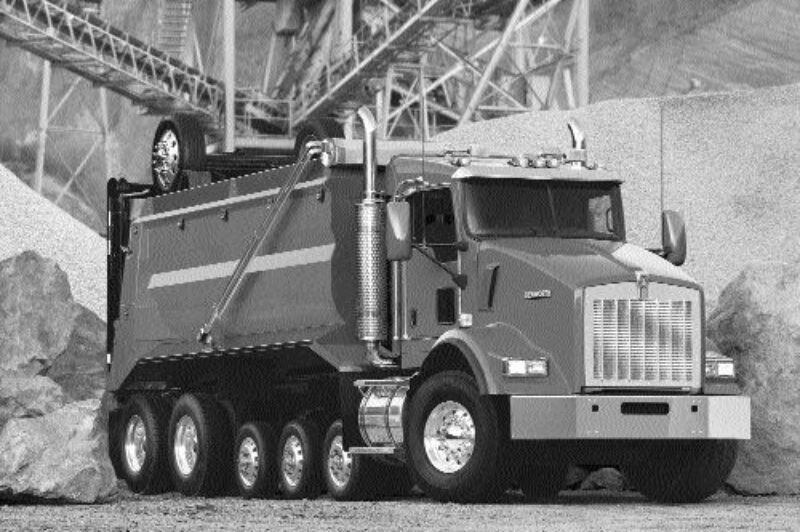 SOLID PROSPECTS: A strong construction market should boost sales of vocational trucks, such as the T800 shown above.