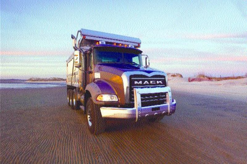 HIGH POWER: Mack's new generation Granite model was built with a shorter wheelbase to make it easier to handle on tight job sites.