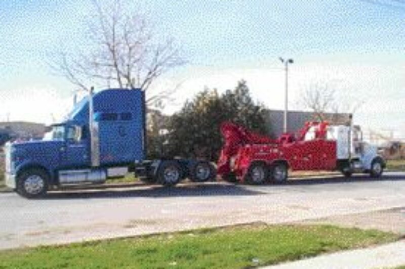COSTLY: Getting a semi towed isn't a cheap proposition, but not all tow truck drivers are out to screw you over.  Photo courtesy of Abrams