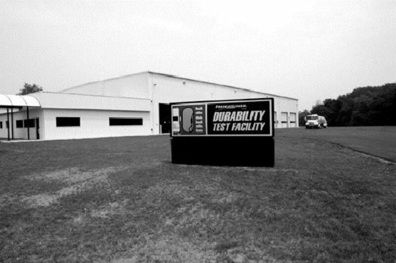 MORE SPACE: Freightliner engineers now have more room to work at their South Bend proving grounds, thanks to this new facility.