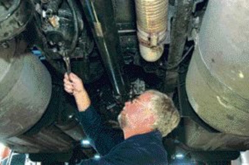 MAINTAIN IT: Air dryers should be checked each fall and their dessicant filter should be replaced annually when running in cold areas.Photo provided by Bendix