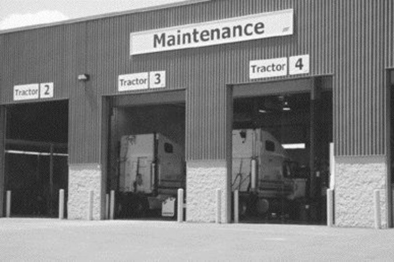 NEW DIGS: Challenger drivers says the clearly marked entrances to various service bays make navigating the yard easier. Photo by Ingrid Phaneuf