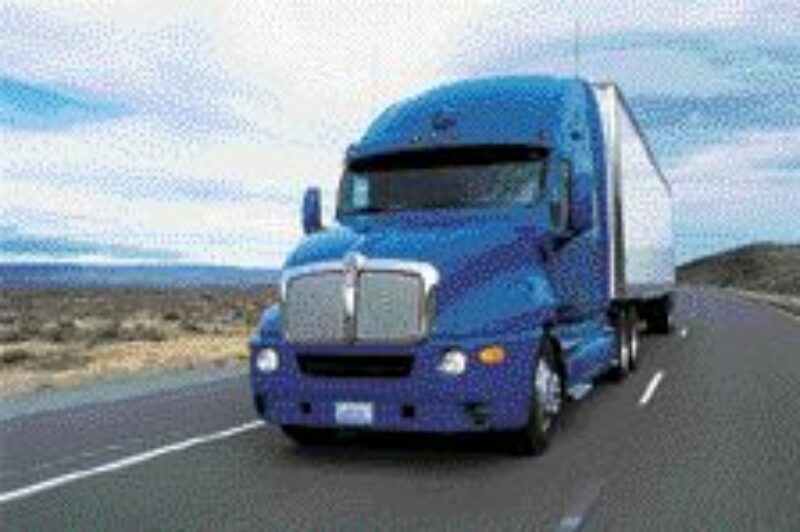 NEW OPTIONS: Kenworth T2000s like this one can now be spec'd with Eaton's VORAD system.