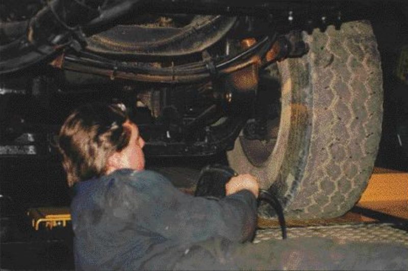 EXTENDING TIRE LIFE: Keeping your truck in alignment is a key to successful tire management, maintenance experts agree.