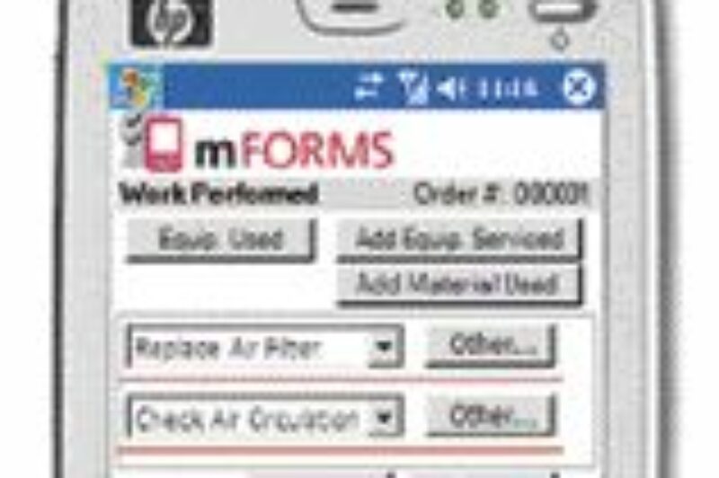 KEEPING ON TOP: Rogers mForm system uses HP iPAQs which allow users to capture signatures in real-time. The company is confident the feature will be popular with truckers.