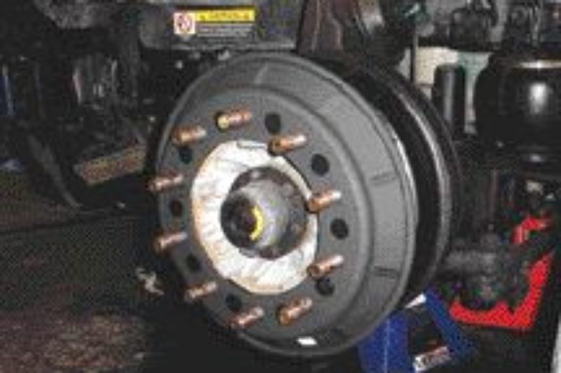 BALANCING ACT: There are numerous forms of dynamic wheel balancing systems including this one provided by Balance Masters. They iron out imperfections in the tire, improving fuel mileage and tire wear, manufacturers say.
