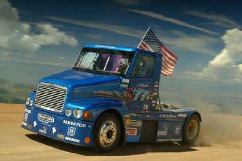 Mike Ryan's hand-built racing truck will be showcased at the upcoming Mid-America Trucking Show March 23-26.