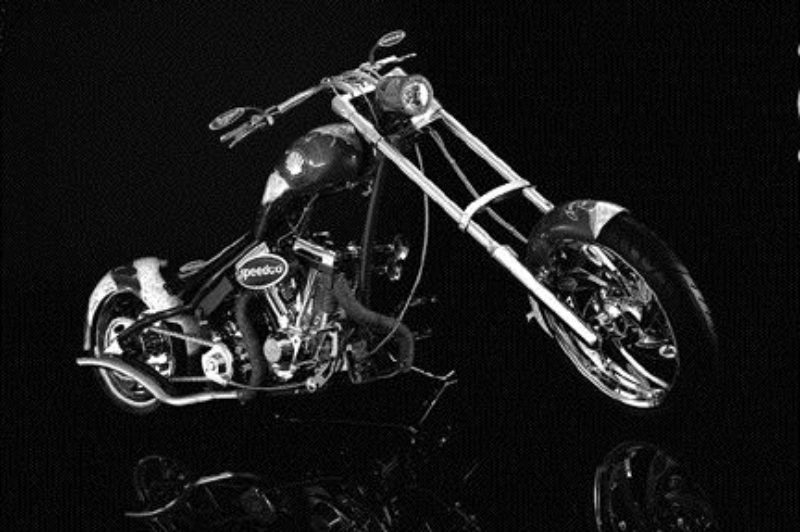 FOR A GOOD CAUSE: This chopper, named Tribute to the American Trucker was built to raise funds for the Make-A-Wish Foundation.