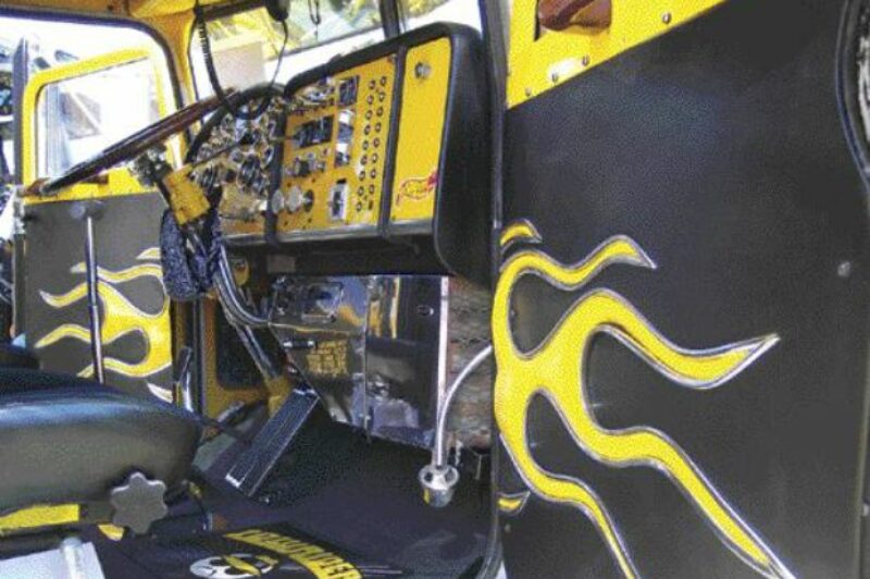 ONE OF A KIND: The interior of this show truck reflects its owner's personal tastes.Photo by Adam Ledlow