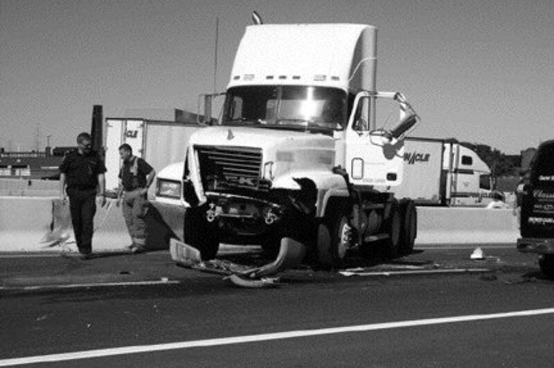 SAFETY MYTH?: Truckers' reputations as the safest drivers on the road may have taken a hit. A recent study show that in accidents between trucks and cars, trucks are at fault 44% of the time. Photo by Adam Ledlow