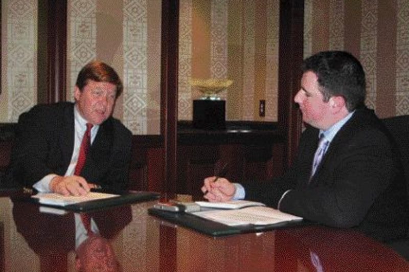 POSITIVE OUTLOOK: Mack president and CEO Paul Vikner (left) says 2007 should be a good year if the economy remains strong.