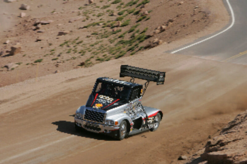 Mike Ryan's Freightliner was designed specifically for racing uphill