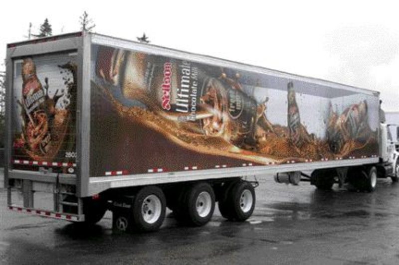 THE DAIRY BEST THERE IS: Neilson's chocolate-fused design earned them top honours in the Tractor Trailer category at the PMTC's annual vehicle graphics competition.