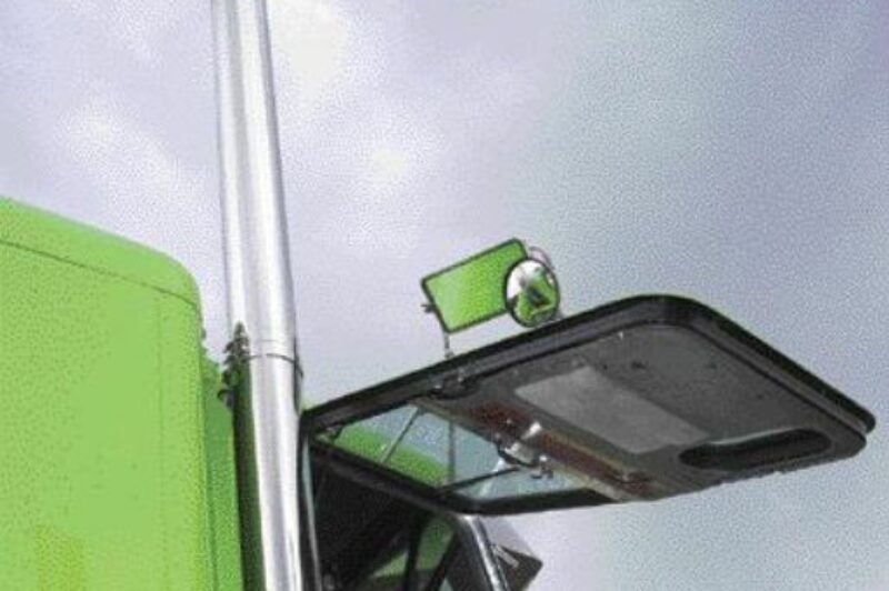 OPEN FOR BUSINESS: Bruce Montgomery's Dolorean-esque doors (called gull wings) were created by his business, Fully Loaded Customs, after Montgomery grew tired of the recently-popularized suicide door design. What makes the truck even more amazing is that it was built outside in the winter.