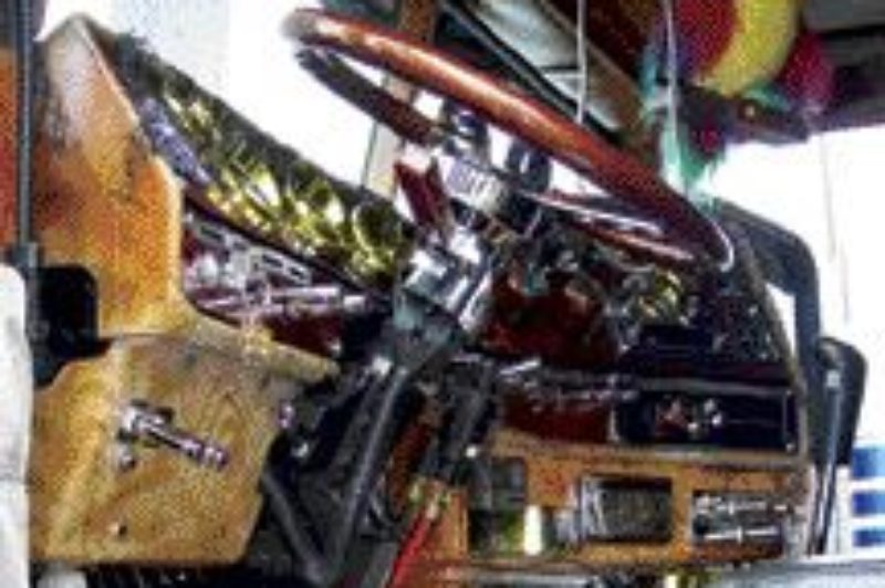 BURIED TREASURE: The finer details, like those found in the Brinker's cab, helped the couple win Best of Show in Fergus.