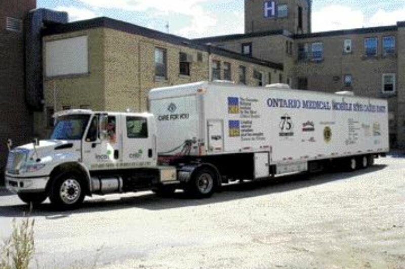 ESSENTIAL SERVICE: The mobile Eye Van is needed in Northern communities where many patients can't travel to receive the care they require.