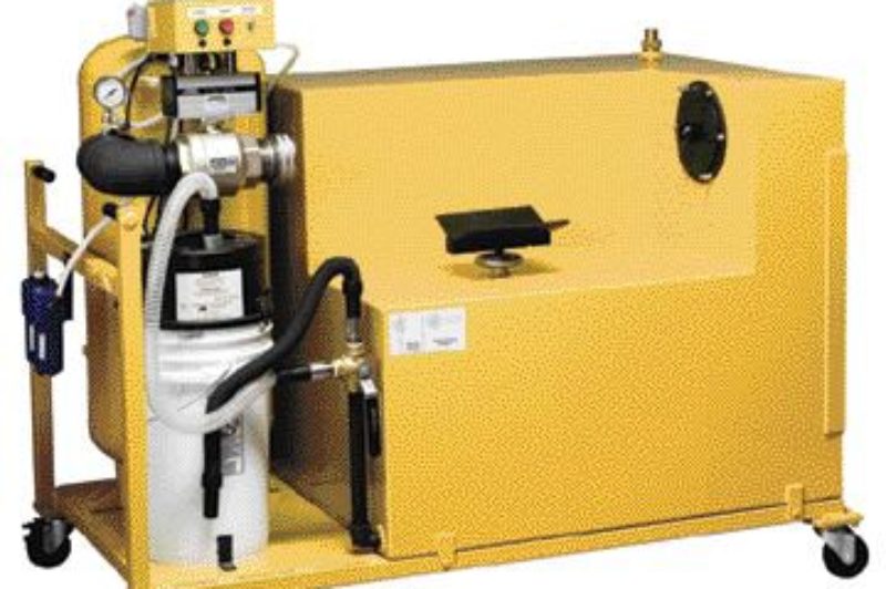DPF CLEANER: Cleaning machines such as this one by Caterpillar are required to clear the DPF of ash, which accumulates during use.