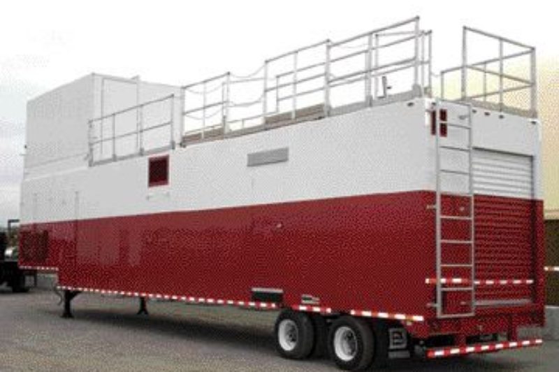 TRAINING TOOL: The fire trailer is used for training purposes around the world.Photo by Adam Ledlow