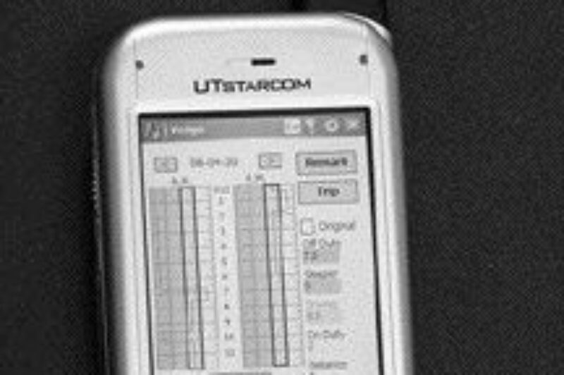 BYE BYE PAPER: Verigo's wirless logbook system aims to simplify the process of recording driving hours while ensuring drivers remain in compliance.