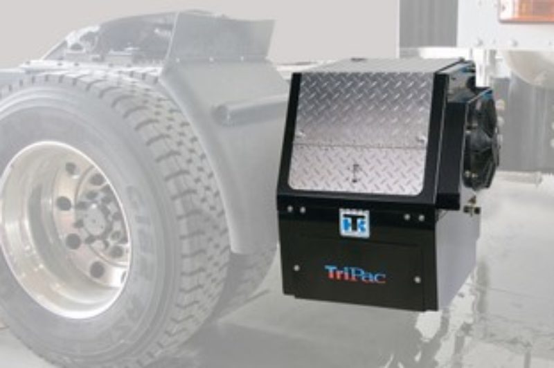 Thermo King's TriPac APU is a hybrid system that runs off the truck's batteries.
