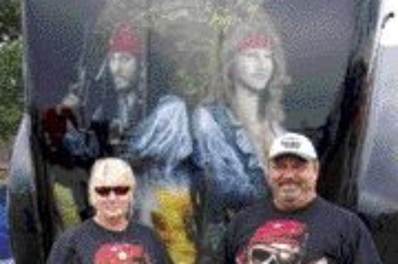 TOP SHOW TRUCK: This Pirates of the Caribbean-themed show truck was named tops this year by the National Association of Show Trucks.