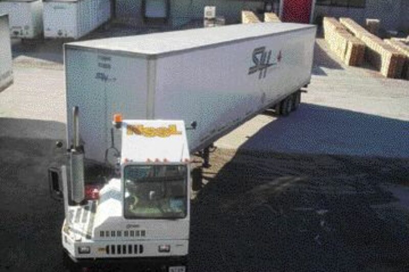 TINY DANCER: Shunting master Michael MacLellan works his magic, maneuvering 53-foot trailers into place. It's an art he calls 'Dancing with the 53.'