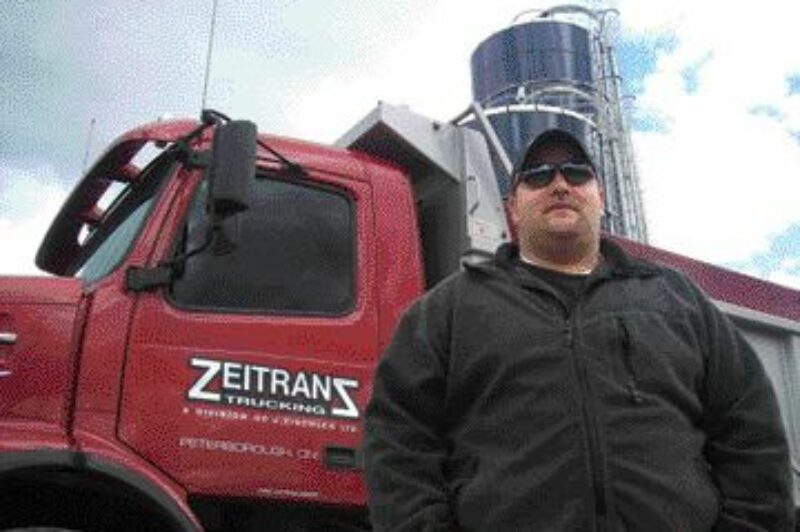 BEST OF BOTH WORLDS: Making the move from farming to trucking was a logical step for Zeitranz Trucking president Juergen Zischler, who has had a love for heavy equipment since childhood.Photo by Adam Ledlow