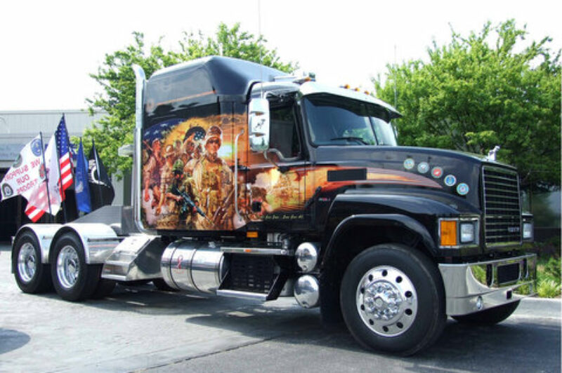 A Mack CH midrise sleeper and more than 100 motorcyclists from the New River Valley plant in Dublin, Va. travelled to Washington, D.C. this past Memorial Day weekend to participate in the annual Rolling Thunder  Ride for Freedom rally.