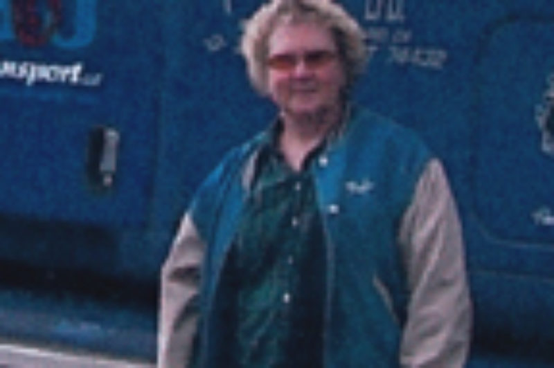 June Trucker Buddy of the Month, Beth Eder and her dog, Teddi.