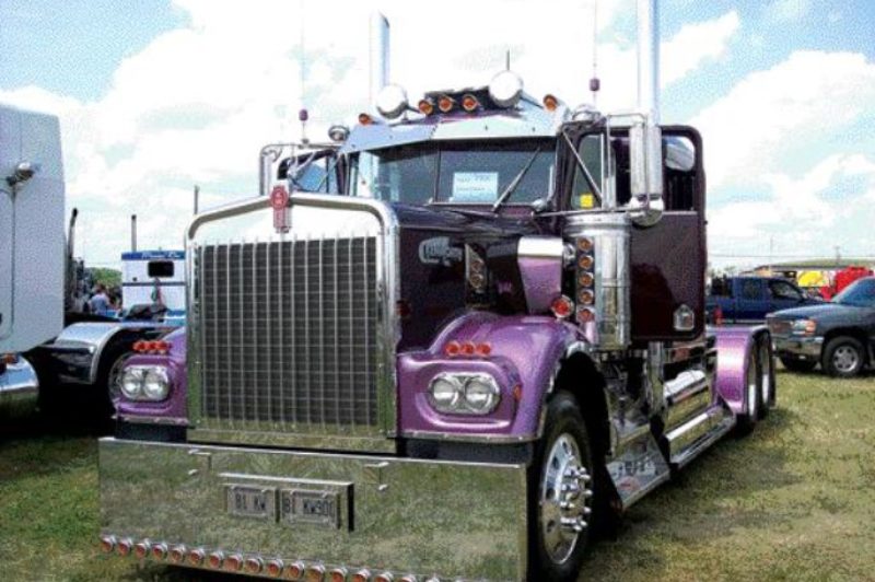 THE POWER OF PURPLE: Stan Kamulecks' 1981 Kenworth W900 took home a pair of first place trophies in the Best Vintage Highway Tractor - Pre-1986 and Best Professional Show/Flagship Truck categories.