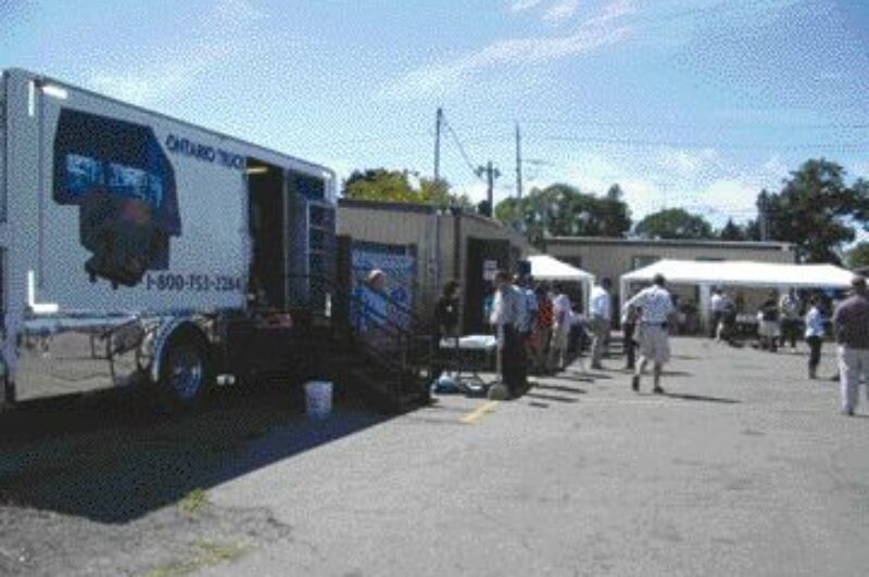 DRIVERS FOR HIRE: Ontario Truck Training Academy hosted a trucking career fair in Oshawa Sept. 8. Dozens of fleets were on-hand to talk to prospective drivers about a career in the trucking industry. Yvette Lagrois said 