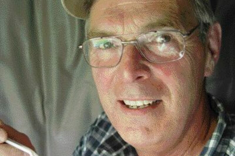 RECIPE FOR SUCCESS: Bernie Oikle enjoys a home-cooked meal prepared by his wife Joyce. Oikle's diet has helped him lose 27 lbs and he maintains the weight loss by bringing healthy meals with him on trips.