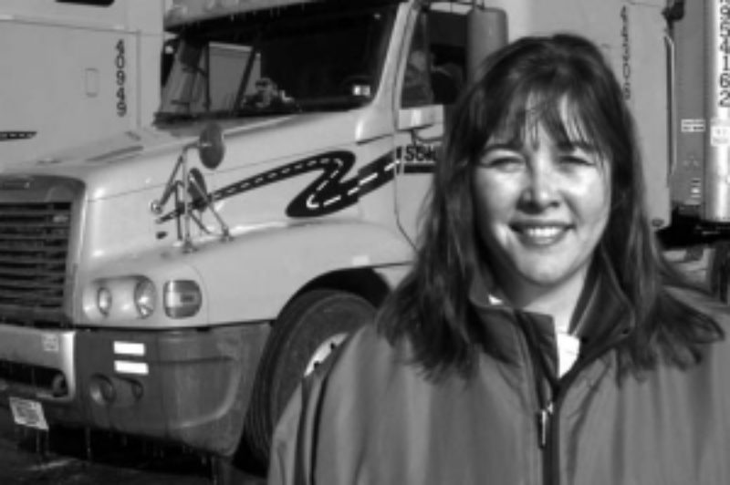 TOPS IN THE SHOP: Maintenance Manager Lisann Nicholl credits Schneider with providing equal opportunities for employees of either sex.