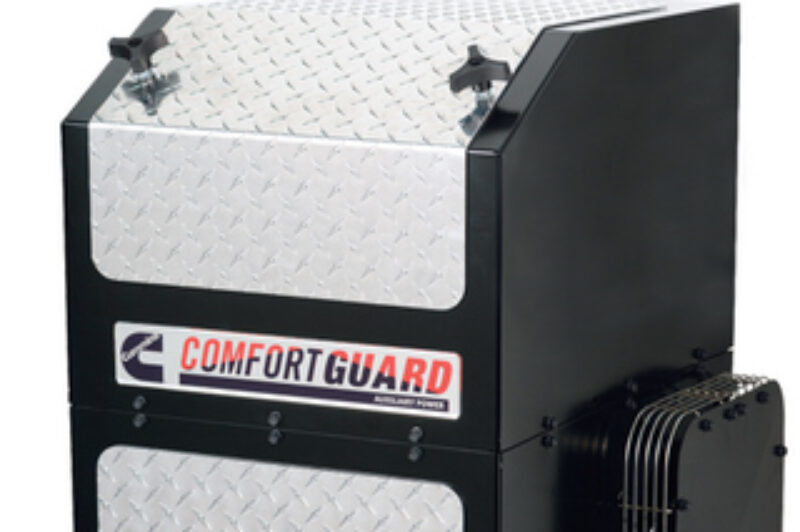 Cummins ComfortGuard APU can meet California emissions limits with a stand-alone DPF or a kit that routes its exhaust through the truck's primary DPF.